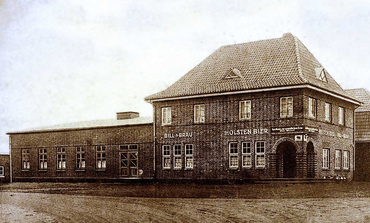 Gasthof der Familie Wenzel, Ecke Ulzburger Strasse / Quickborner Strasse   Gasthof der Familie Wenzel, Ecke Ulzburger Strasse / Quickborner Strasse