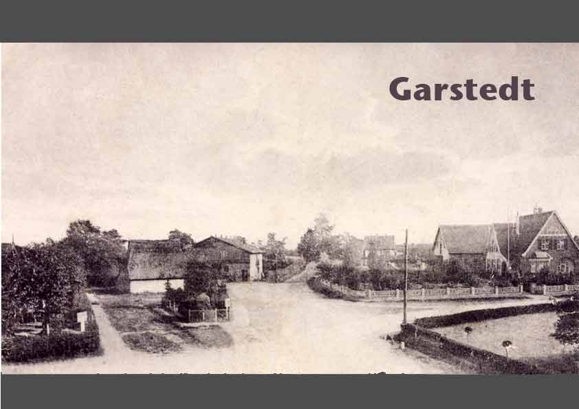 Garstedt, das alte Dorf, rechts das Anwesen von Plambeck   Garstedt, das alte Dorf, rechts das Anwesen von Plambeck