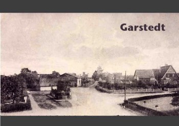  Garstedt, das alte Dorf, rechts das Anwesen von Plambeck 